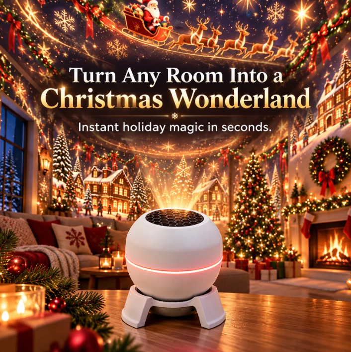 🎅 Christmas Magic Projection Light——Bring Festive Lights & Scenes to Every Room
