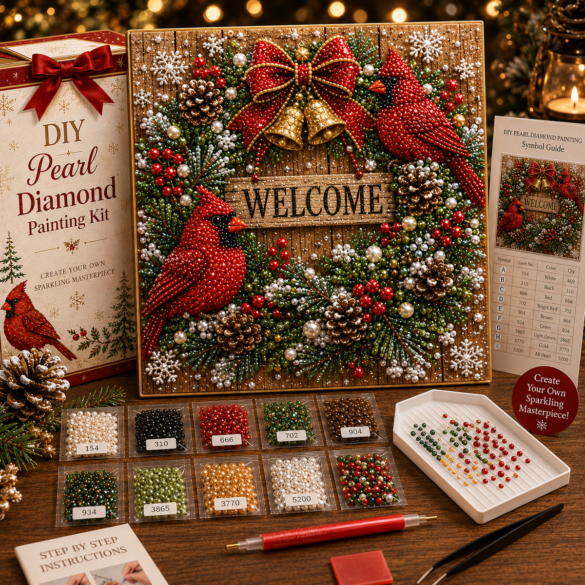 🎁 Early Christmas Special — Save 70% OFF Today! DIY Pearl Diamond Painting Kit