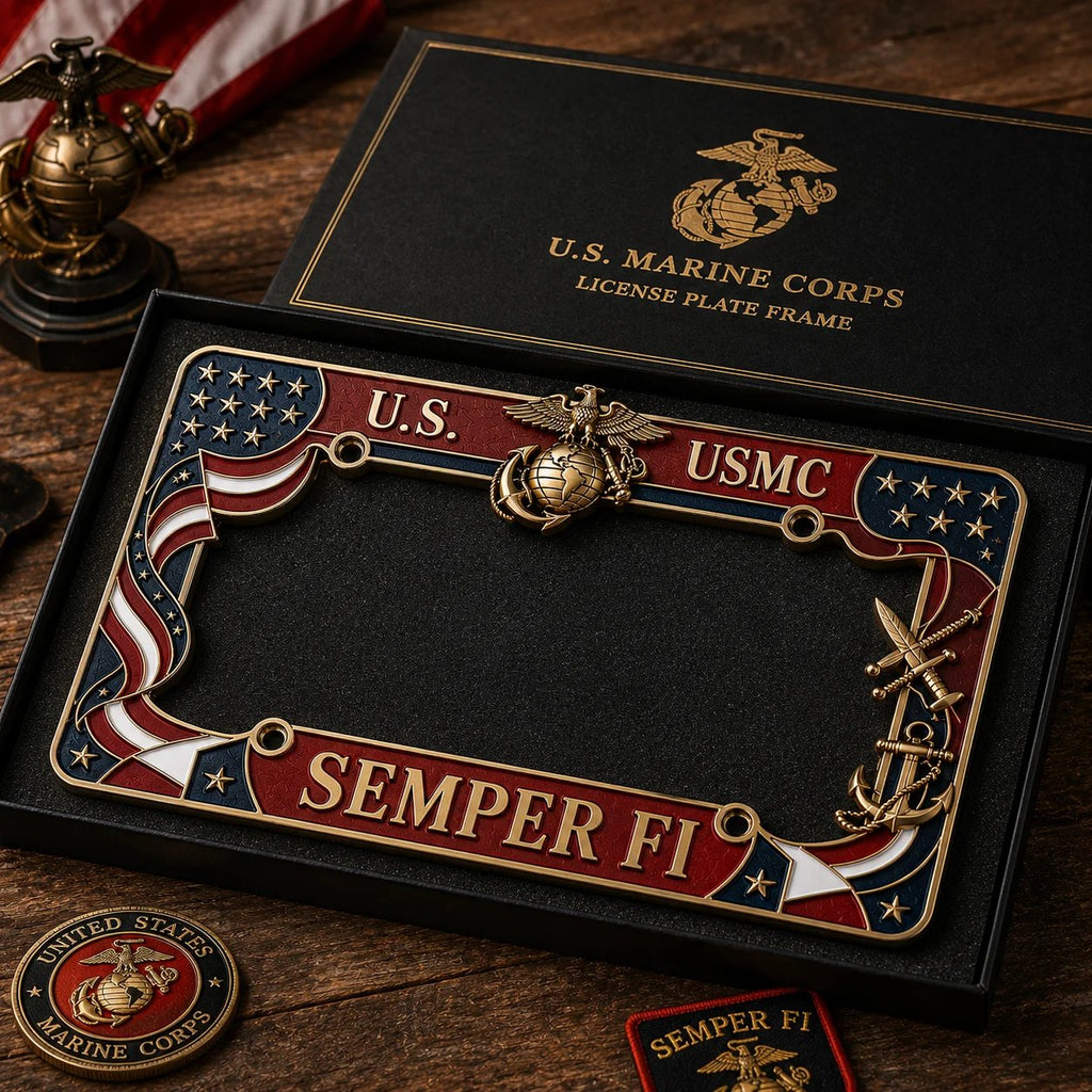 🔥LAST DAY 49% OFF- U.S. Marine Corps Semper Fi License Plate Frame