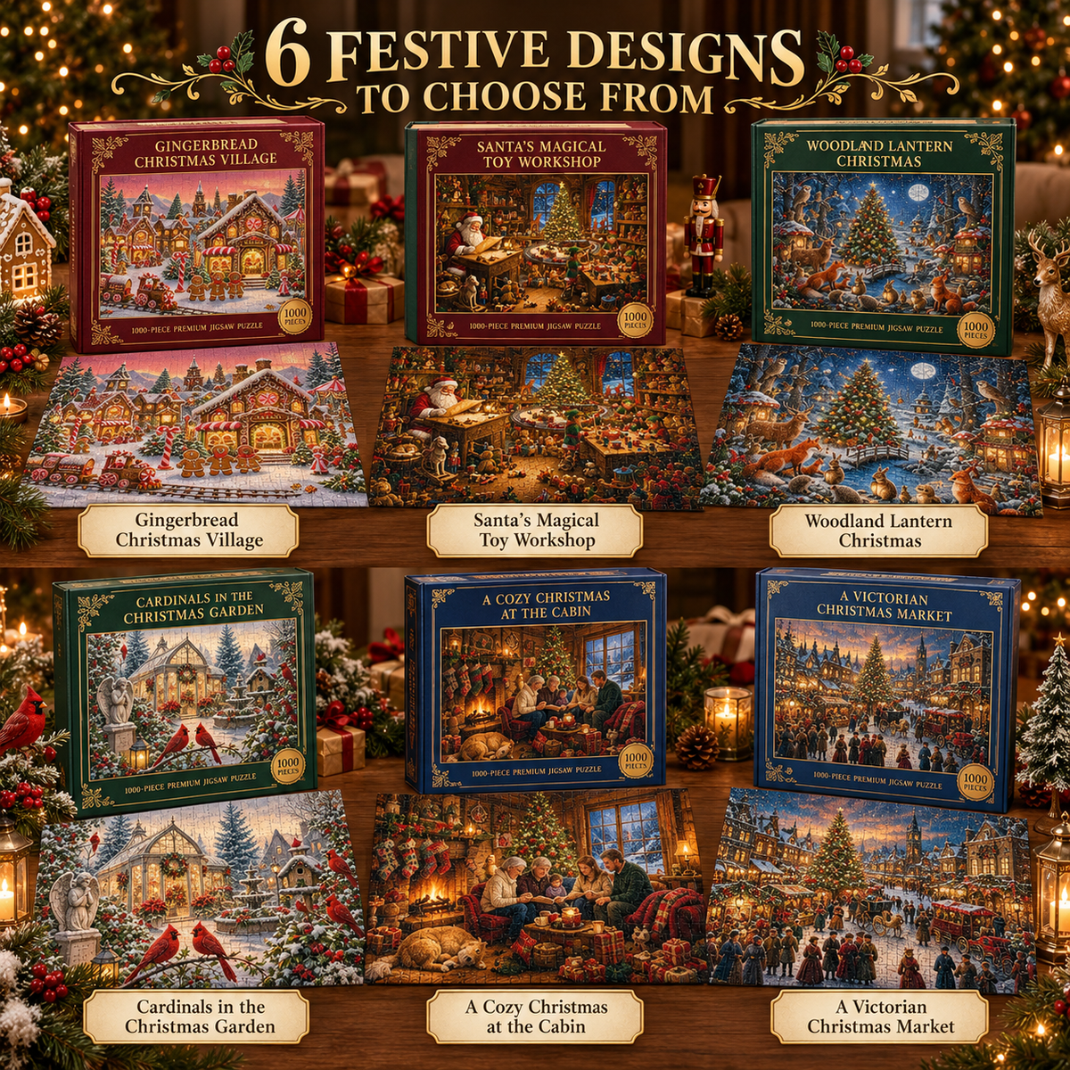 🎄 Christmas Puzzle Collection | Create Magical Holiday Memories Together | A Beautiful Gift For Holiday Memories