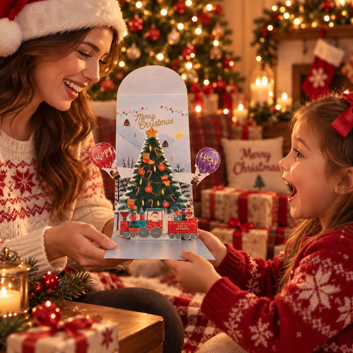 ⏰LAST DAY 50% OFF 🎄Handmade 3D Christmas Money Card – Pop-Up Holiday Card with Cash Envelope & Message Space 💌✍💵