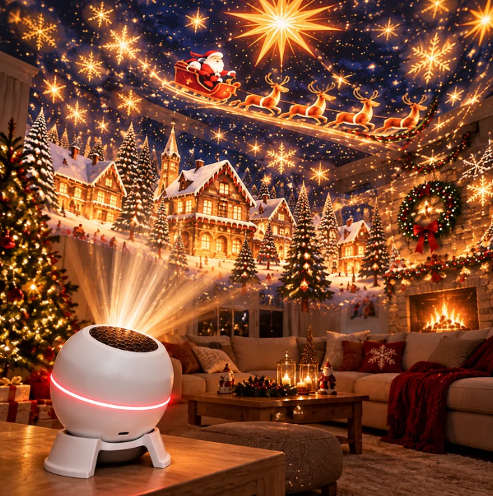 🎅 Christmas Magic Projection Light——Bring Festive Lights & Scenes to Every Room