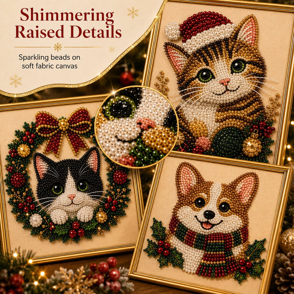 🎁 Early Christmas Special — Save 50% OFF Today! DIY Christmas Festive Pet Pearl Diamond Painting Art Kit