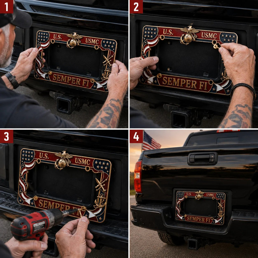 🔥LAST DAY 49% OFF- U.S. Marine Corps Semper Fi License Plate Frame