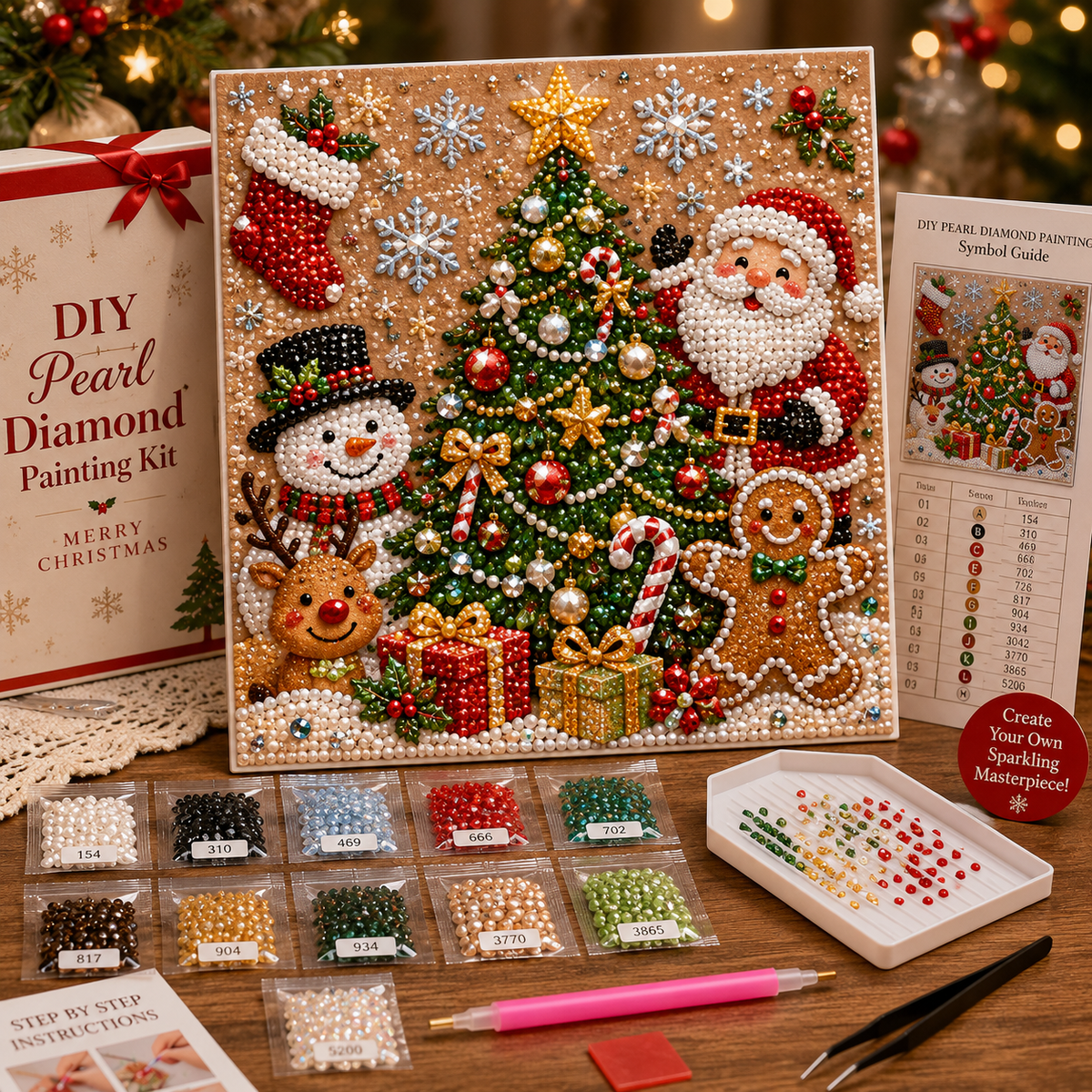 🎁 Early Christmas Special — Save 70% OFF Today! DIY Pearl Diamond Painting Kit