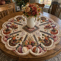 Thankful Blessings Custom Shape Quilted Table Topper SN0PT506