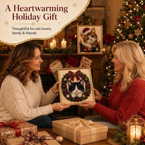 🎁 Early Christmas Special — Save 50% OFF Today! DIY Christmas Festive Pet Pearl Diamond Painting Art Kit