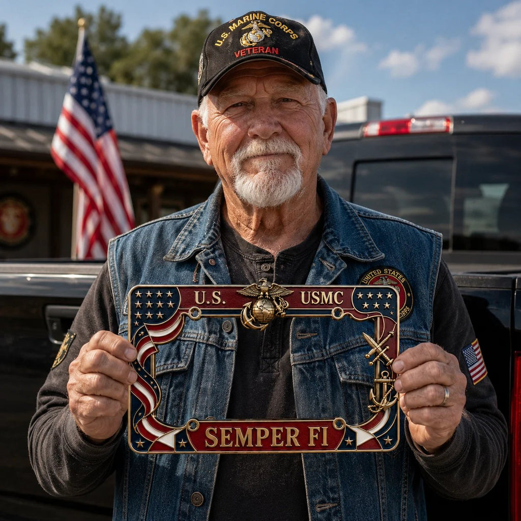 🔥LAST DAY 49% OFF- U.S. Marine Corps Semper Fi License Plate Frame