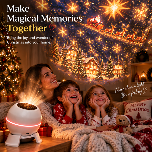 🎅 Christmas Magic Projection Light——Bring Festive Lights & Scenes to Every Room