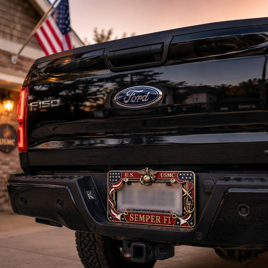🔥LAST DAY 49% OFF- U.S. Marine Corps Semper Fi License Plate Frame