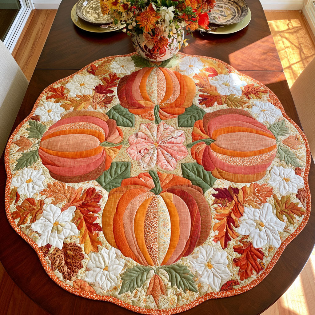 Blessed Harvest Custom Shape Quilted Table Topper SN0PT450