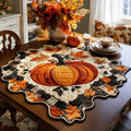 Pumpkin Patch Elegance Custom Shape Quilted Table Topper SN0PT390