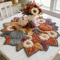Harvest Maple Blooms Custom Shape Quilted Table Topper SN0DV177