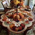 Harvest Flower Symphony Custom Shape Quilted Table Topper SN0PT382