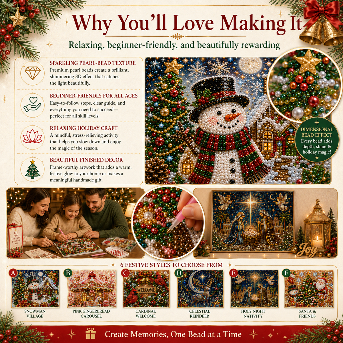 🎁 Early Christmas Special — Save 70% OFF Today! DIY Pearl Diamond Painting Kit