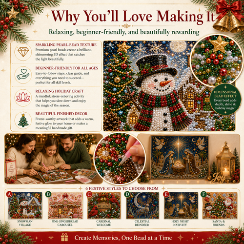 🎁 Early Christmas Special — Save 70% OFF Today! DIY Pearl Diamond Painting Kit