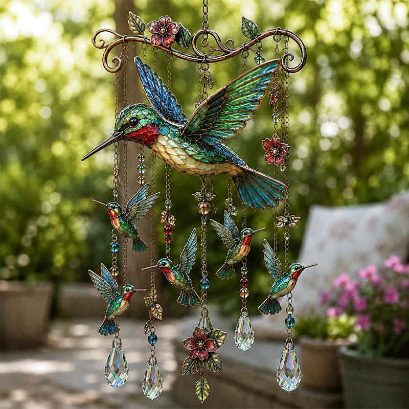 🔥 LAST DAY 50% OFF–🎐Graceful Hummingbird Wind Chime