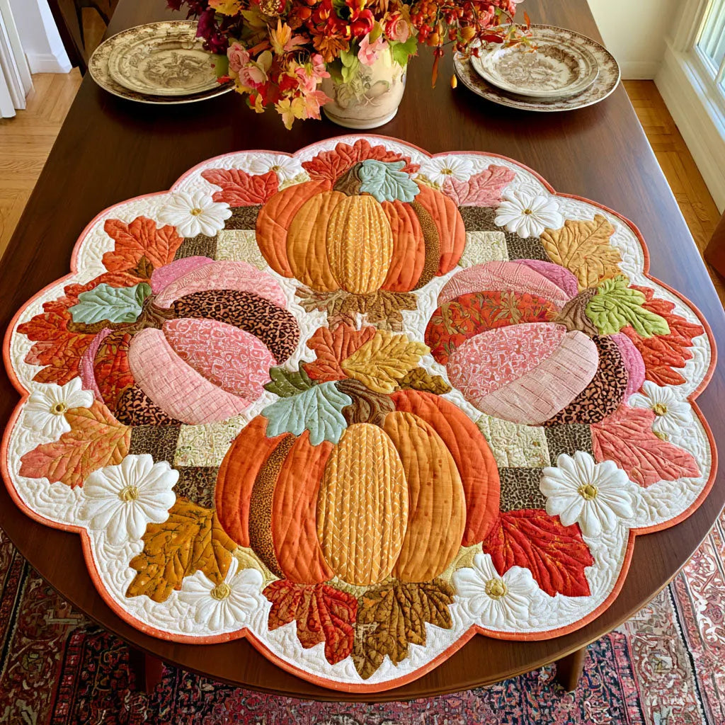 Faithful Abundance Custom Shape Quilted Table Topper SN0PT453