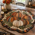 Vintage Harvest Bloom Custom Shape Quilted Table Topper SN0PT394