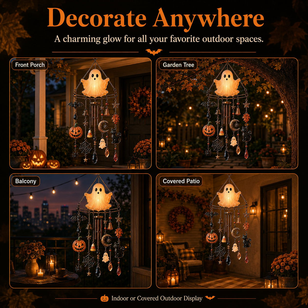🔥Halloween Early Bird Special: Enjoy 70% OFF ——👻 Haunted Glow Ghost Wind Chime